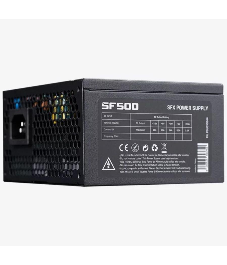 Fuente de alimentación hiditec sf500/ 500w/ ventilador 12cm