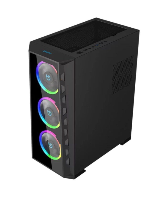 Caja gaming semitorre hiditec mh12 glass