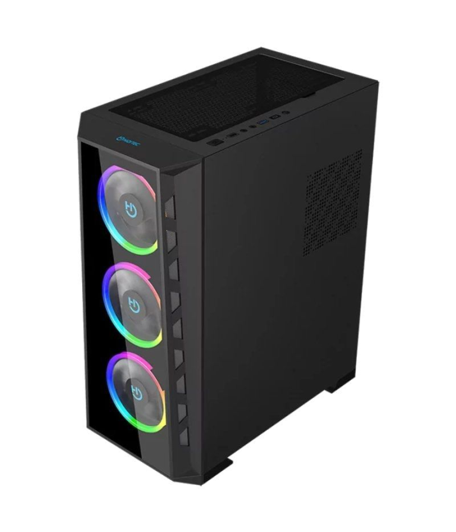 Caja gaming semitorre hiditec mh12 glass