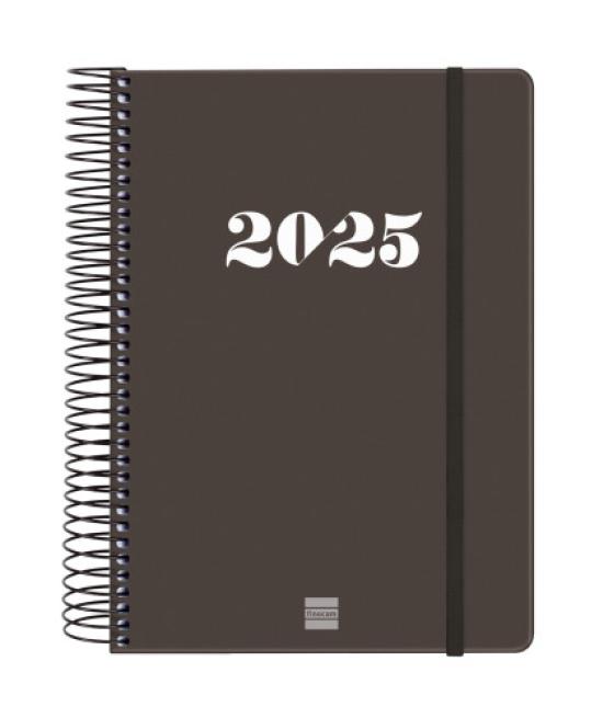 Agenda 2025 basic my e10 155x212mm dia pagina negro finocam 743526025