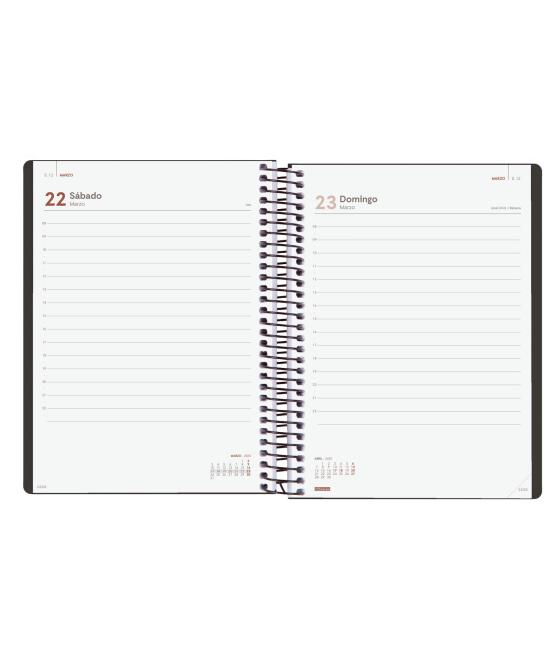 Agenda 2025 basic my e10 155x212mm dia pagina negro finocam 743526025