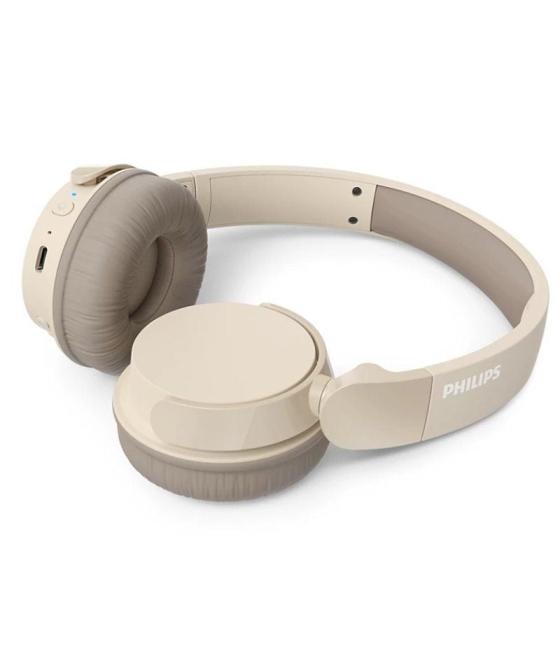 Auriculares inalámbricos philips tah3209bg/ con micrófono/ bluetooth/ beige