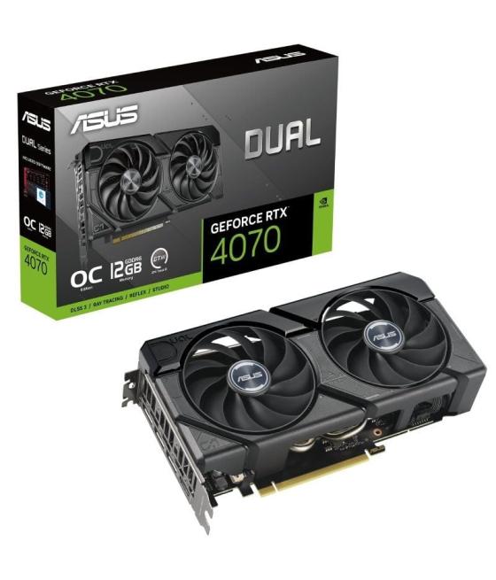 Tarjeta gráfica asus dual geforce rtx 4070 evo oc edition/ 12gb gddr6