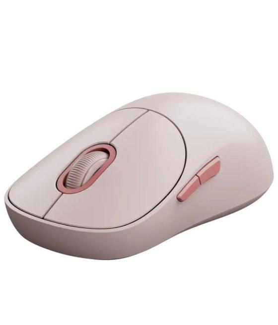 Ratón inalámbrico xiaomi wireless mouse 3/ hasta 1200 dpi/ rosa