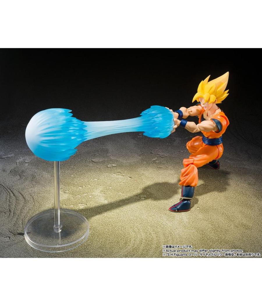 Figura tamashii nations sh figuarts dragon ball z super saiyan son goku's set teleport kamehameha 15cm