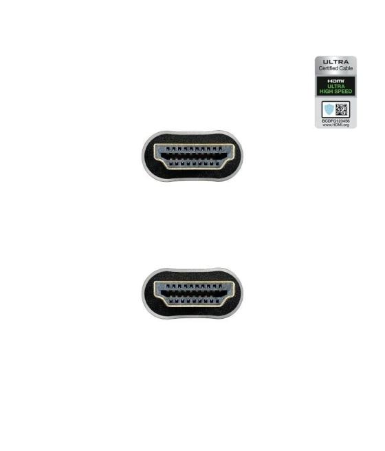 Cable hdmi 2.1 8k nanocable 10.15.8101-l150/ hdmi macho - hdmi macho/ 1.5m/ certificado/ negro