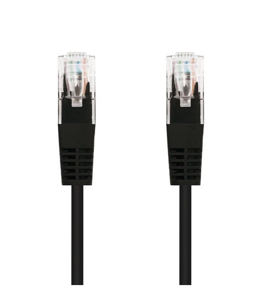 Cable de red rj45 utp nanocable 10.20.0100-bk cat.5e/ 50cm/ negro