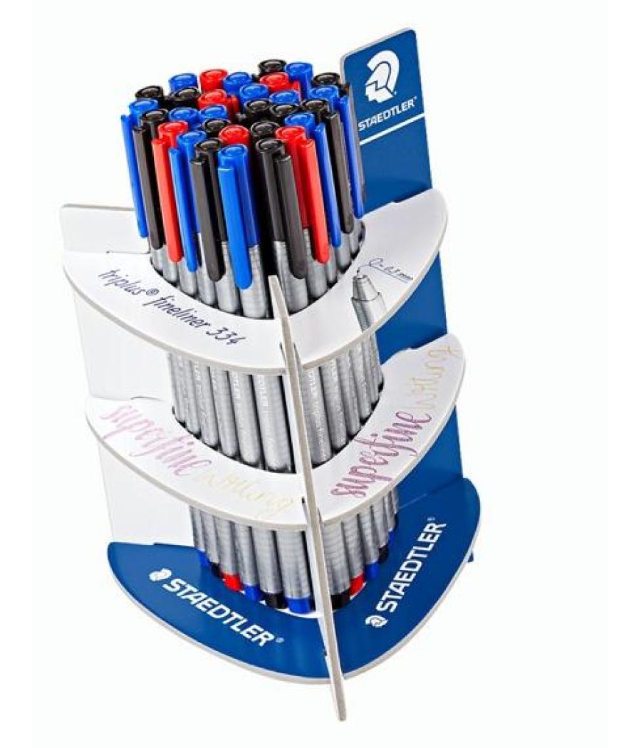 Staedtler rotulador triplus fineliner 334 expositor sobremesa -30u-