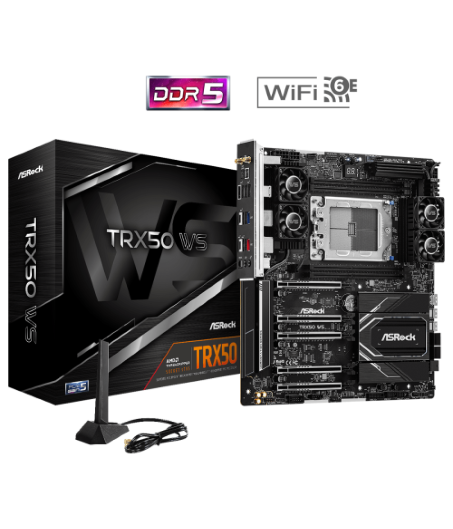 Asrock trx50 ws amd trx50 socket str5 atx extendida