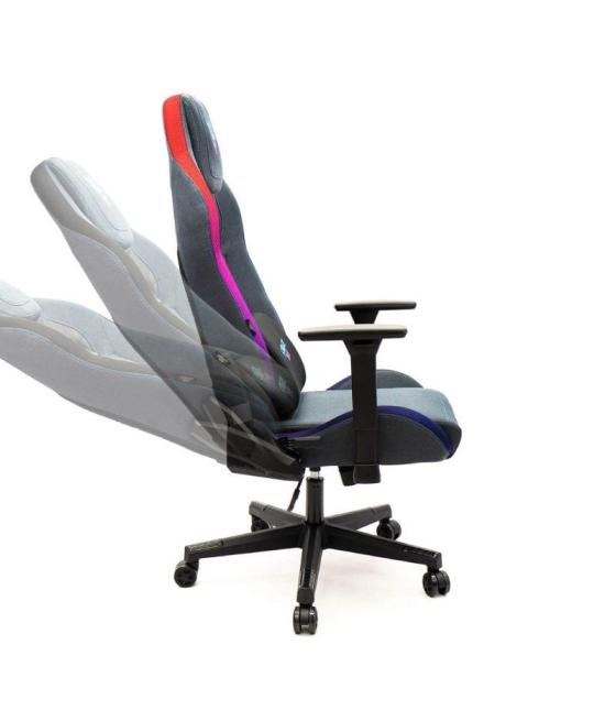 Silla gaming woxter stinger station elite/ luces led/ azul y rosa