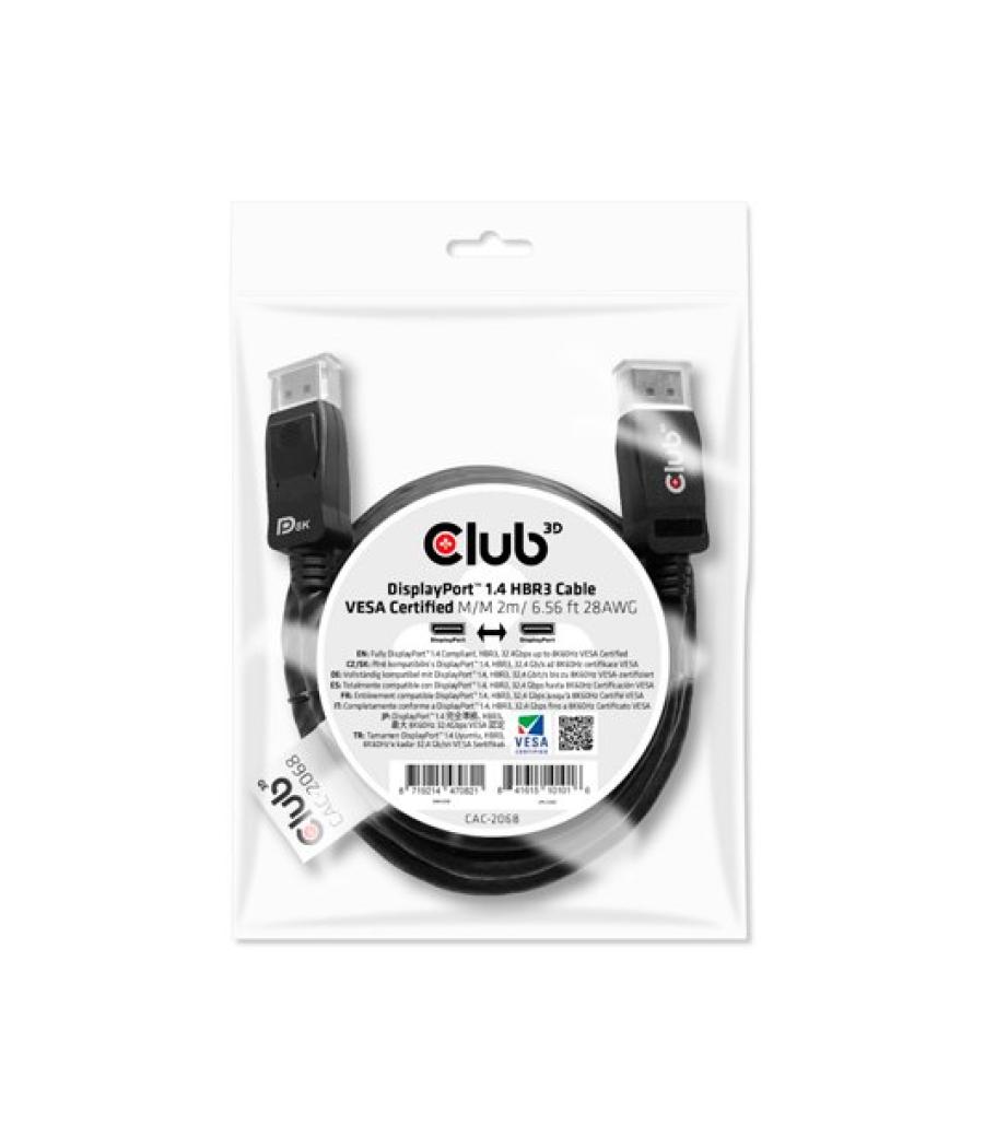 Cable club3d displayport 1.4