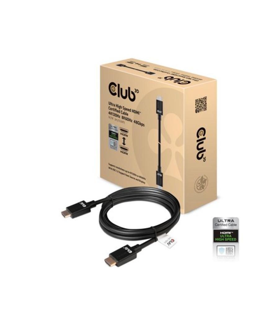 Cable certificado hdmi club3d 3m