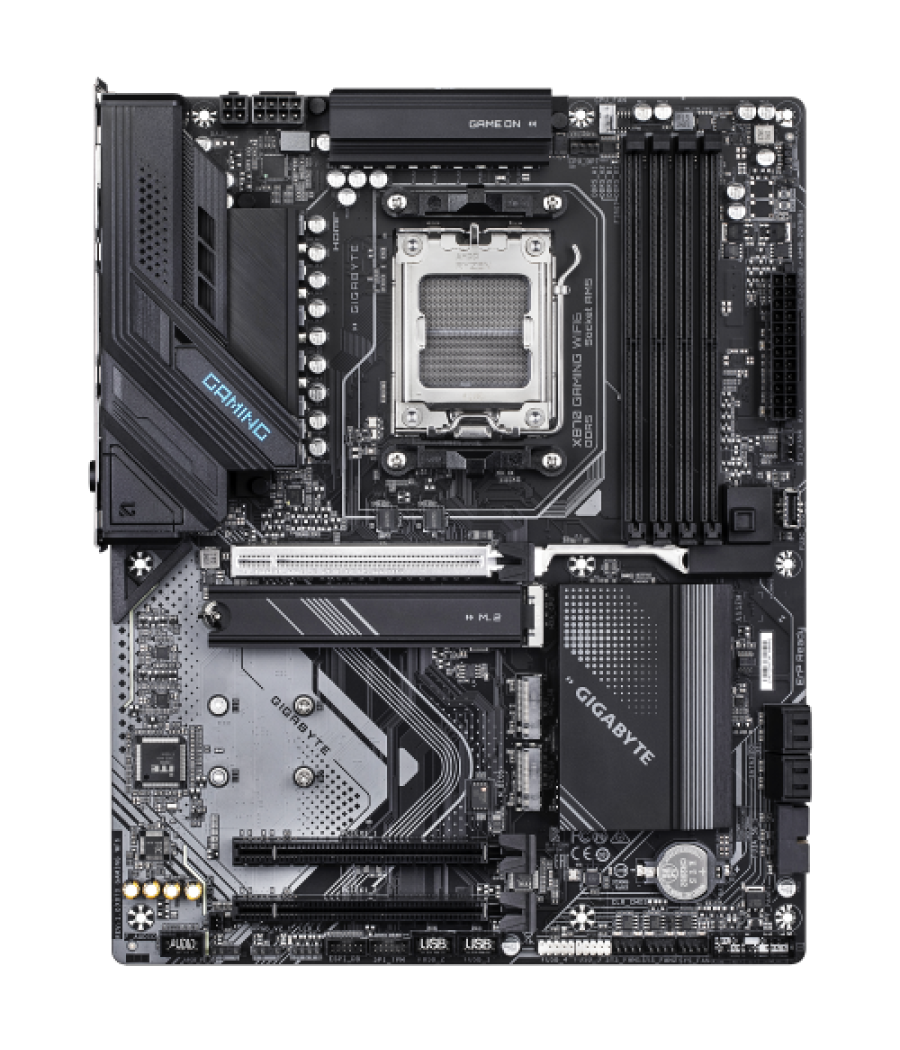 Gigabyte x870 gaming wifi6 placa base - compatible con cpus amd ryzen 9000, vrm de 8+2+2 fases, hasta 8000mhz ddr5 (oc), 1x pcie