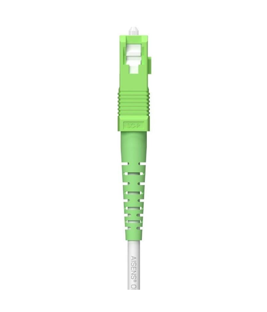 Cable de fibra óptica g657a2 3.0 9/125 smf aisens a152-0618/ lszh/ 120m/ blanco