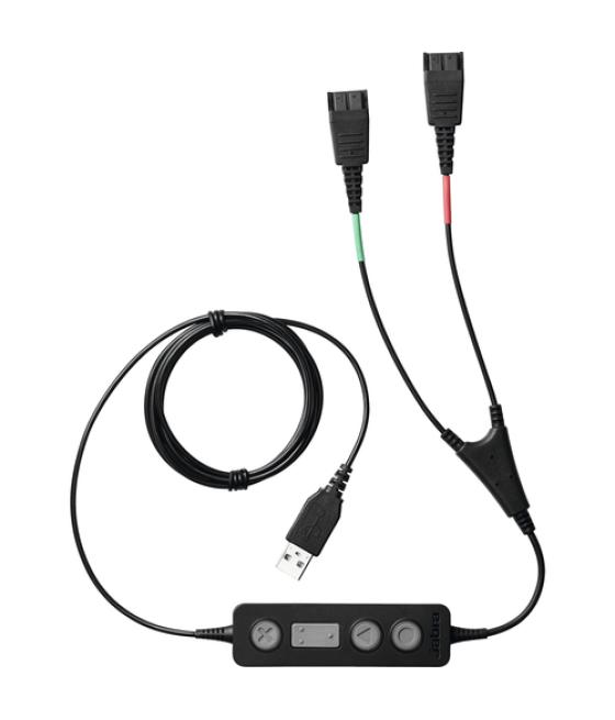 Jabra Link 265 cable de audio USB2.0 2x QD Negro