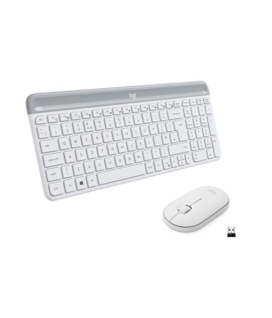 Logitech MK470 teclado Ratón incluido Oficina RF inalámbrico QWERTY Italiano Blanco