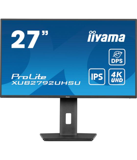 Iiyama prolite xub2792uhsu-b6 pantalla para pc 68,6 cm (27") 3840 x 2160 pixeles 4k ultra hd led negro