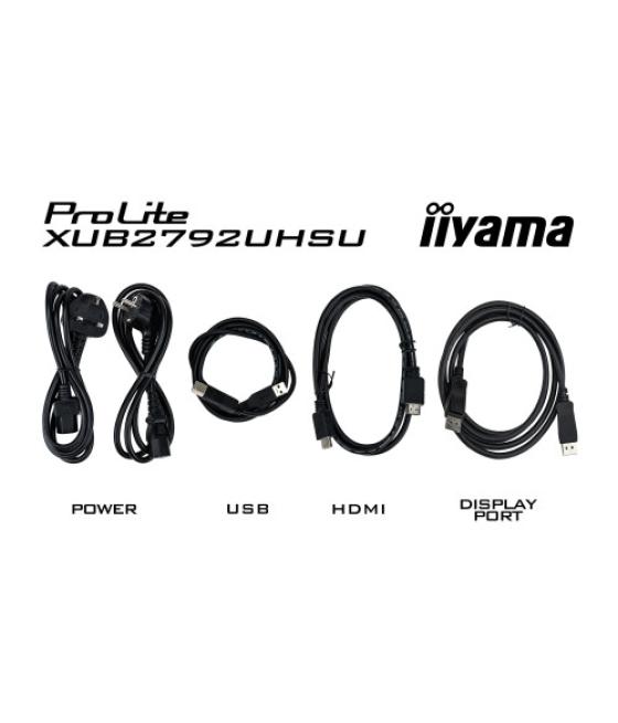 Iiyama prolite xub2792uhsu-b6 pantalla para pc 68,6 cm (27") 3840 x 2160 pixeles 4k ultra hd led negro