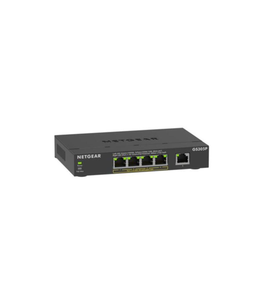 NETGEAR GS305Pv3 No administrado Gigabit Ethernet (10/100/1000) Energía sobre Ethernet (PoE) Negro