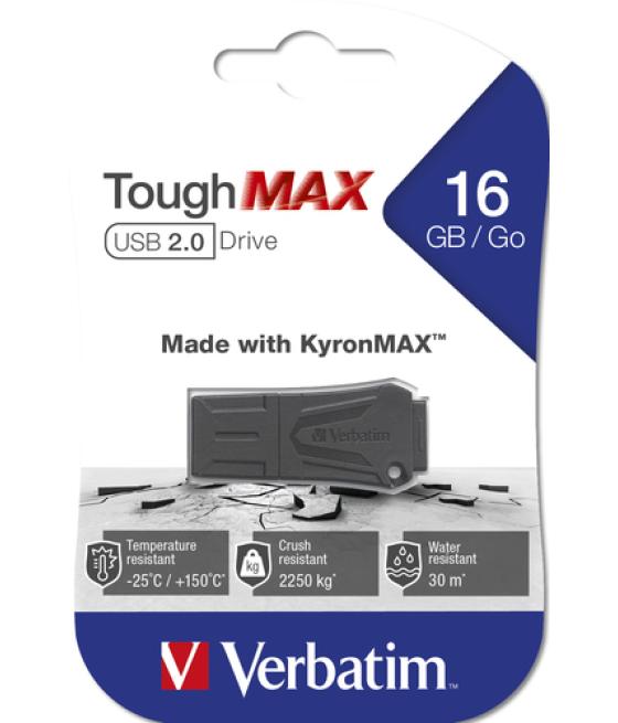 Verbatim ToughMAX - Unidad USB 16 GB - Negro