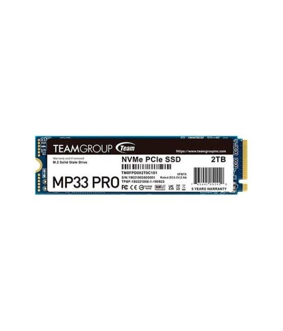 Disco duro m.2 2tb team-group mp33 pro gen3x4 pci-e 3.0