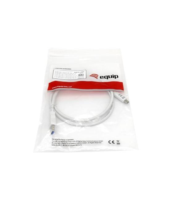 Cable usb tipo c a usb 3.2 equip macho - macho 1m blanco