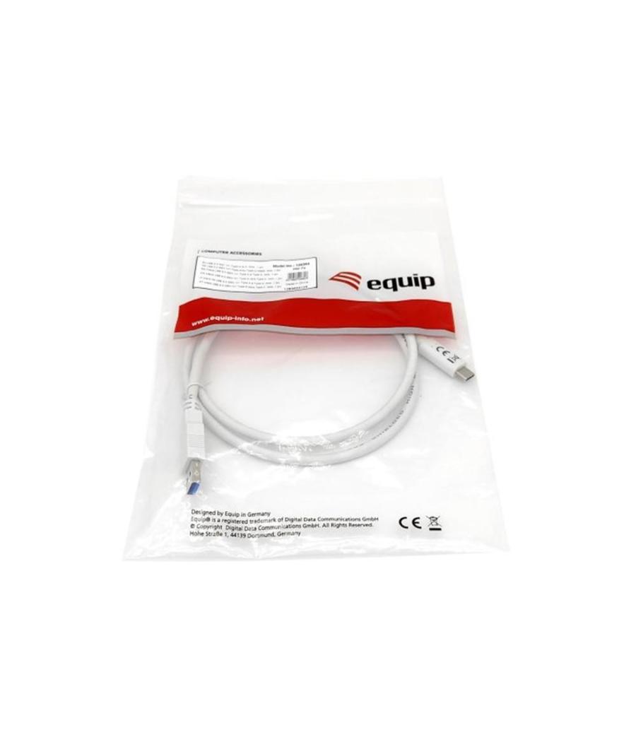 Cable usb tipo c a usb 3.2 equip macho - macho 1m blanco