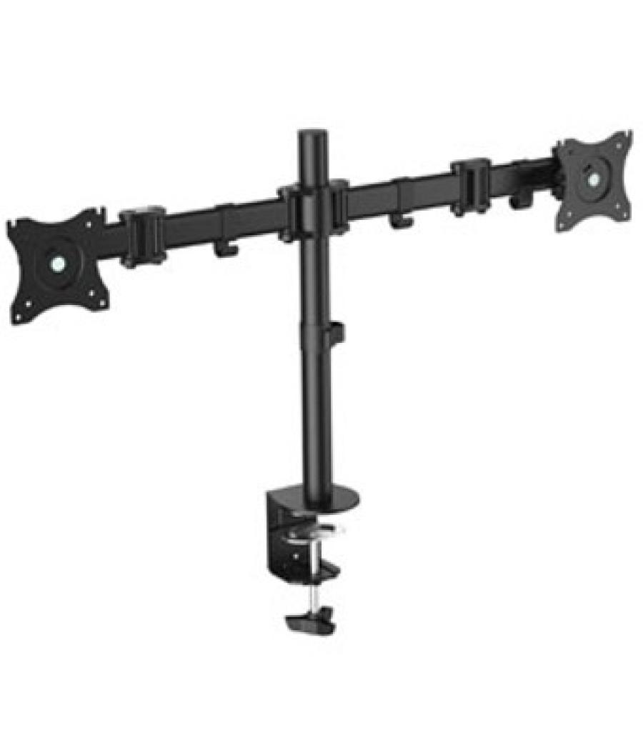 Soporte doble pantalla equip 13pulgadas - 27pulgadas inclinable giratorio 360º max 8 kg vesa max 100x100