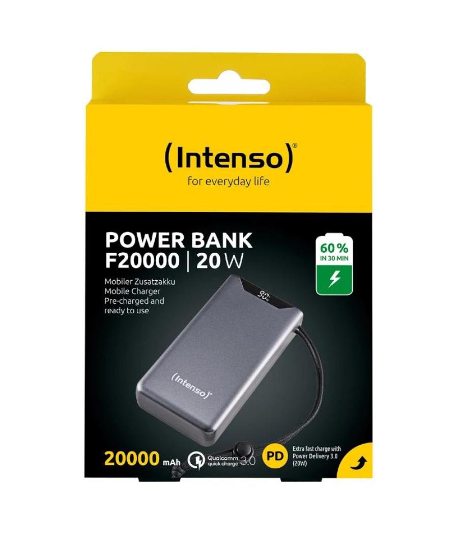 Intenso powerbank f20000 20000 mah gris