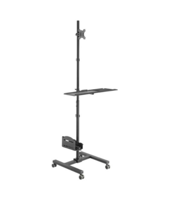 Soporte suelo con ruedas equip vesa hasta 32pulgadas max 8kg + soporte teclado max 2kg