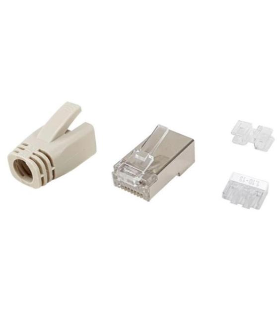 Kit 100 uds conectores rj45 equip categoria 6a stp