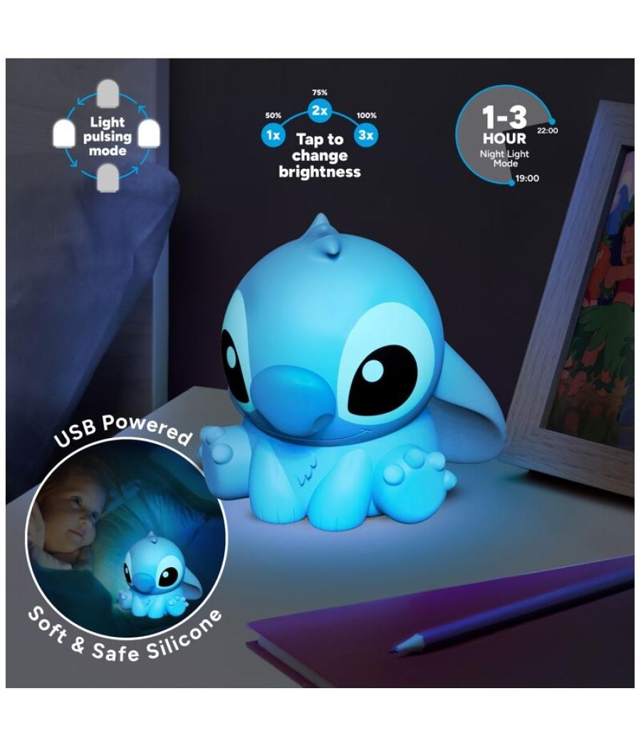 Lámpara de silicona 3d paladone disney stitch