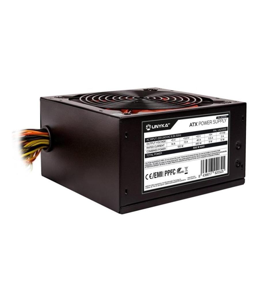 Fuente de alimentacion unykach uk210551 gaming atx 550w