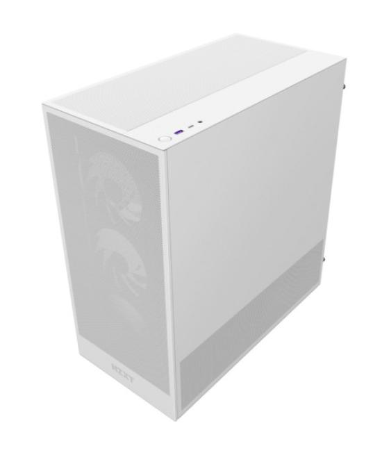 Caja nzxt h5 flow (2024) white rgb cc-h52fw-r1