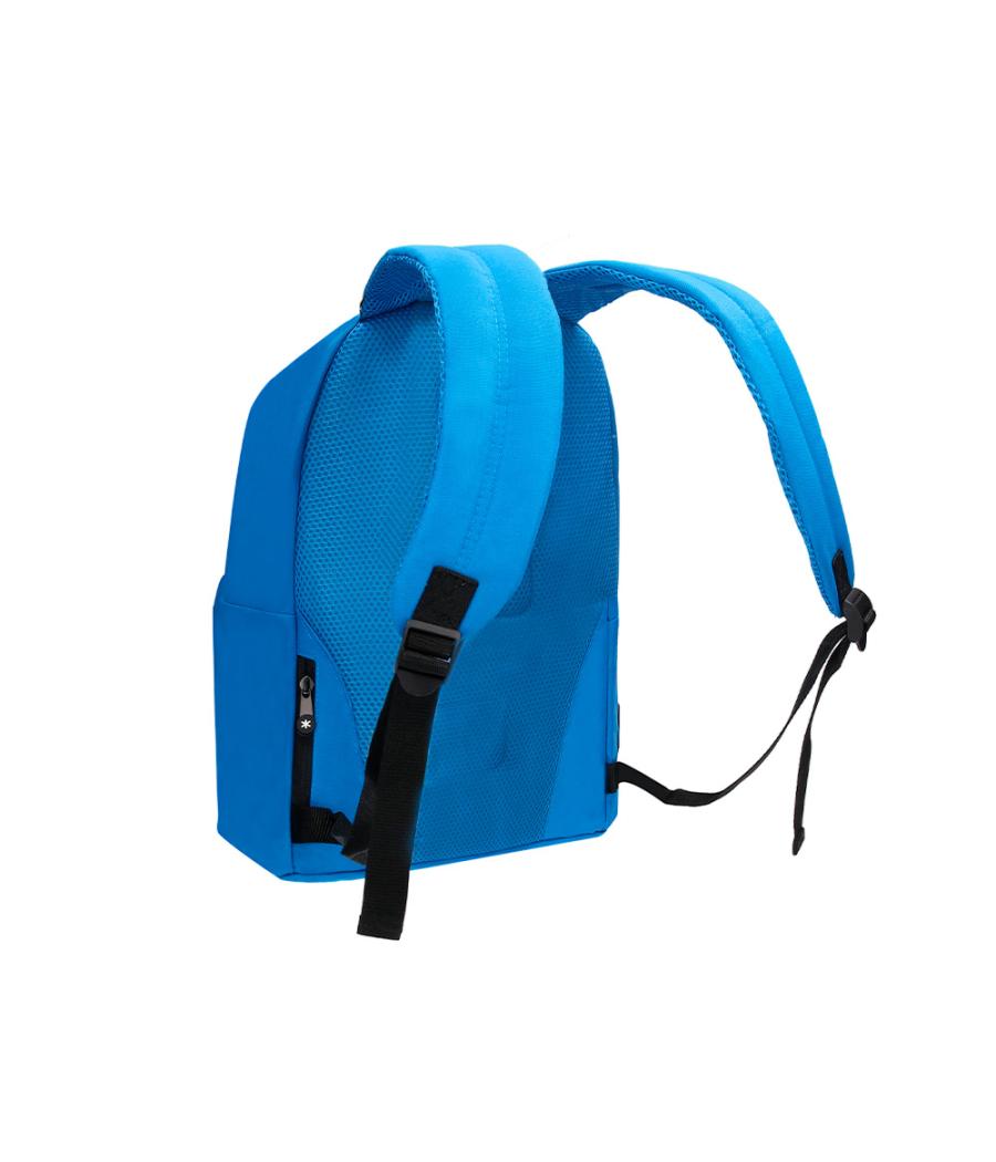 Cartera antartik mochila con asa y bolsillos con cremallera color azul 310x160x410 mm