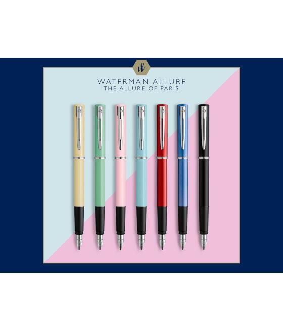 Pluma waterman allure pastel verde plumin f