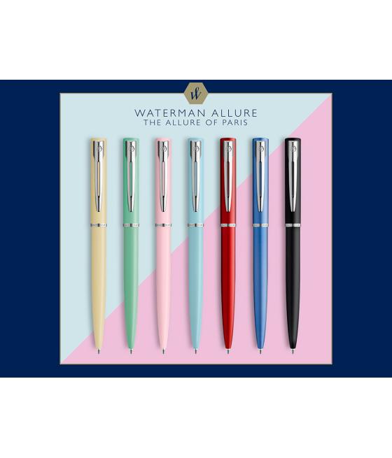 Bolígrafo waterman allure pastel expositor de 20 unidades 4 colores pastel surtidos