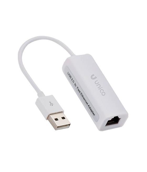 Adaptador unico usb2.0 de usb a rj45