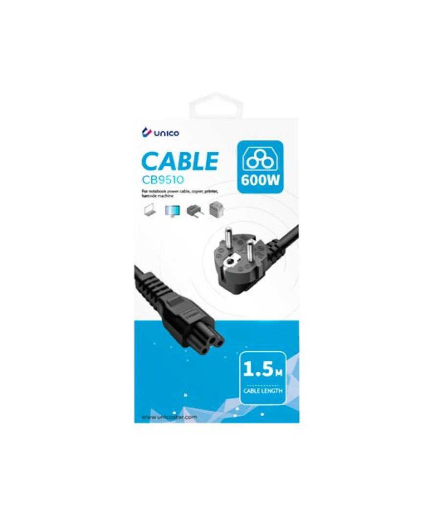 Cable de alimentación unico de cola de flor 1.5m