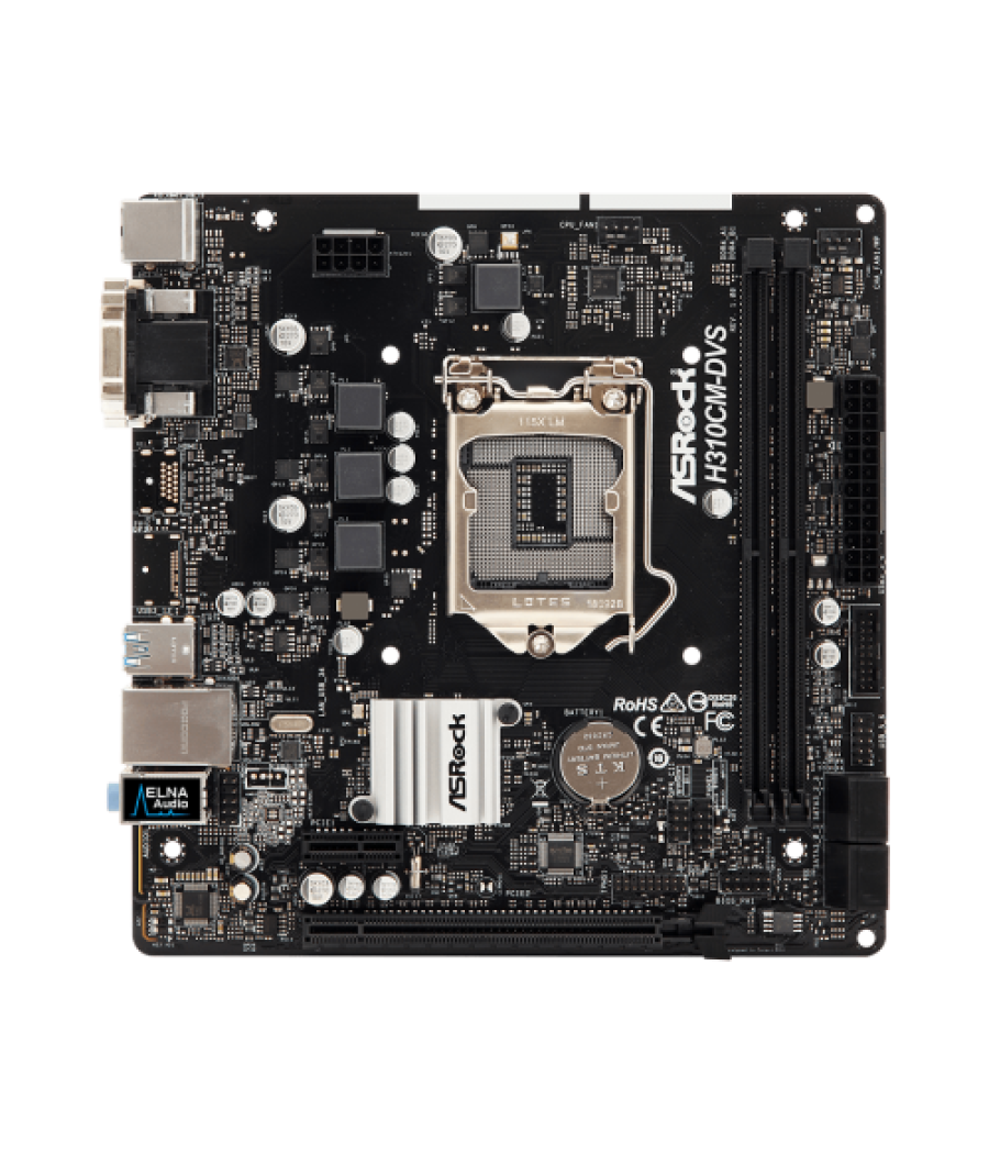 Asrock h310cm-dvs intel® h310 lga 1151 (zócalo h4) micro atx