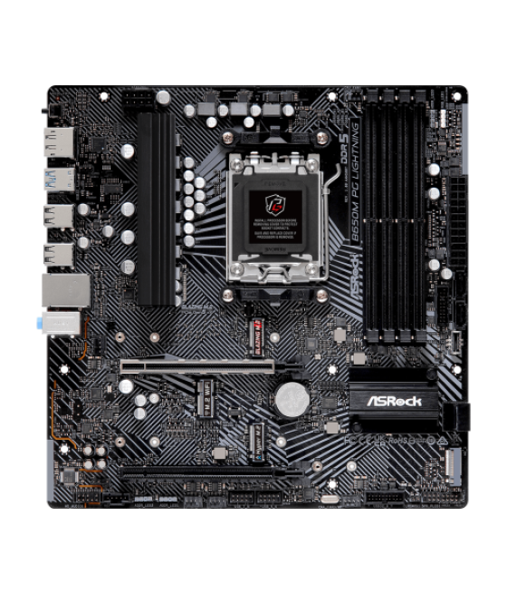 Asrock b650m pg lightning amd b650 zócalo am5 micro atx