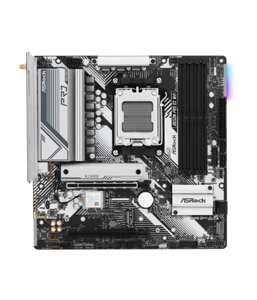 Asrock b650m pro rs wifi amd b650 zócalo am5 micro atx