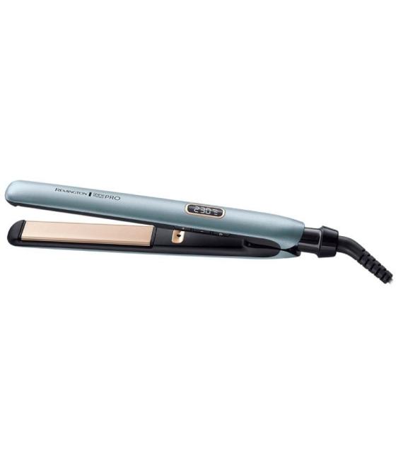 Plancha para el pelo remington shine therapy pro s9300/ azul