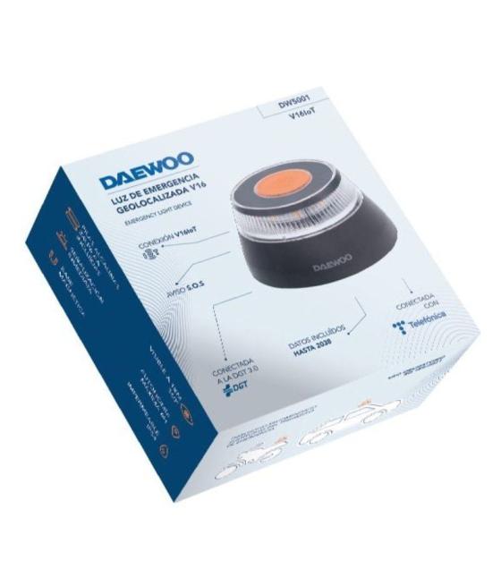 Luz de emergencia para coche daewoo dw5001 v16/ homologada/ base imantada/ geolocalizable/ funciona a pilas