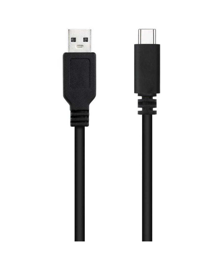 Cable usb 2.0 nanocable 10.01.2101-l150/ usb tipo-c macho - usb macho/ 1.5m/ negro