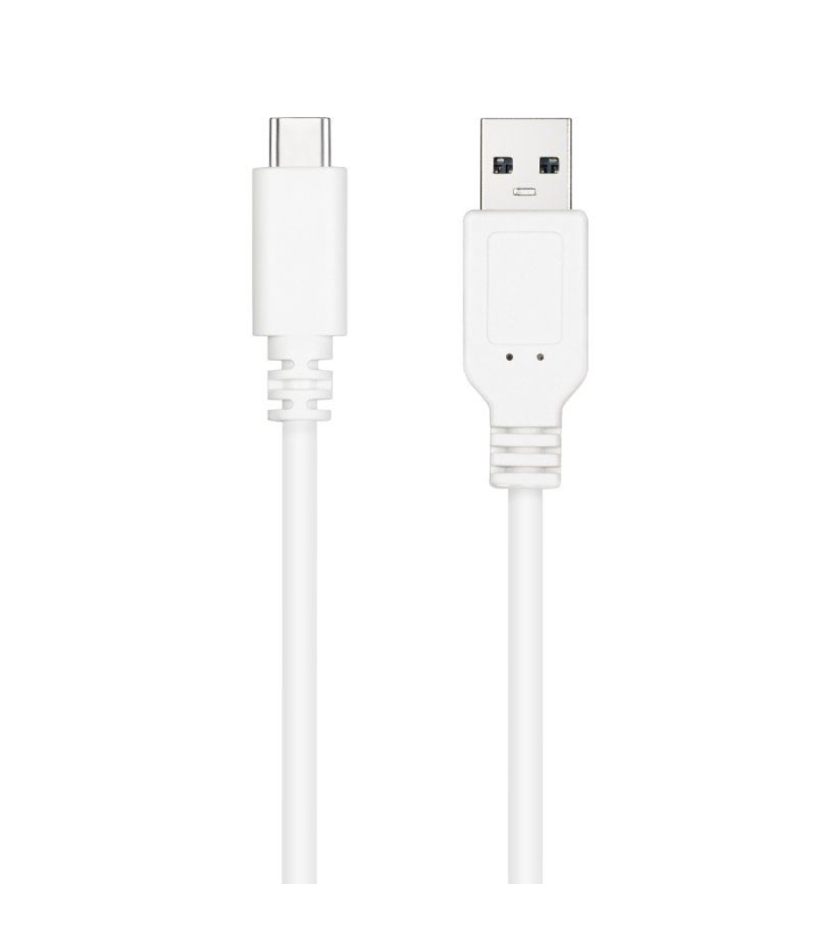 Cable usb 2.0 nanocable 10.01.2101-w/ usb tipo-c macho - usb macho/ 1m/ blanco