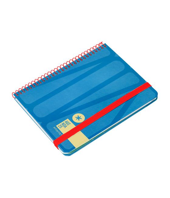 Agenda espiral antartik bold a6 2025 semana vista color azul papel 80 gr