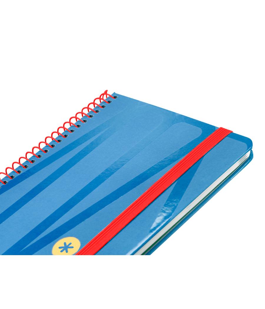 Agenda espiral antartik bold a6 2025 semana vista color azul papel 80 gr