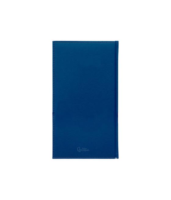 Agenda encuadernada liderpapel creta 80 x 150 2025 semana vista azul papel 70 gr