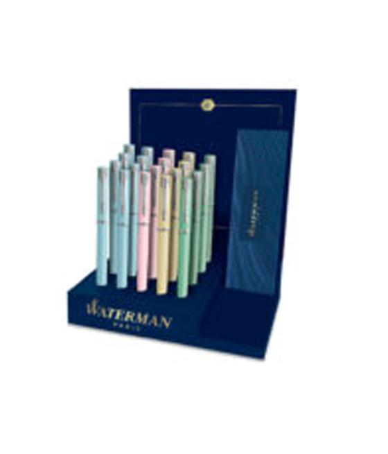 Pluma waterman allure pastel expositor de 20 unidades 4 colores pastel surtidos